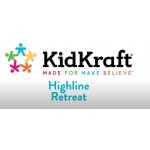 Casuta de joaca suspendata  HighLine  Retreat PlayHouse - Complex cu tobogan Centru multifuntional din lemn Kidkraft